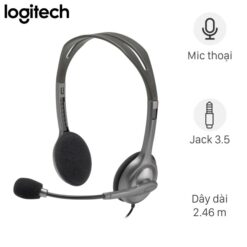 Tai nghe logitec H110 (2 dắt 3.5)